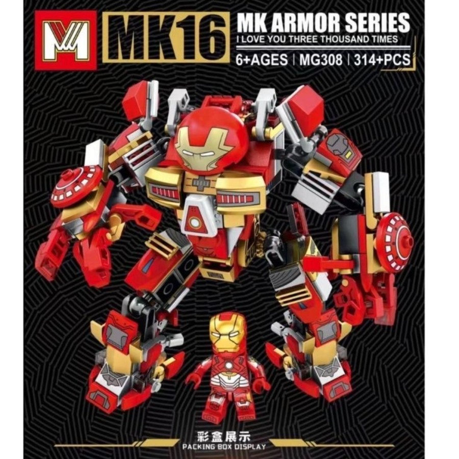 Lego Block Hulkbuster Ironman MK16 Avengers