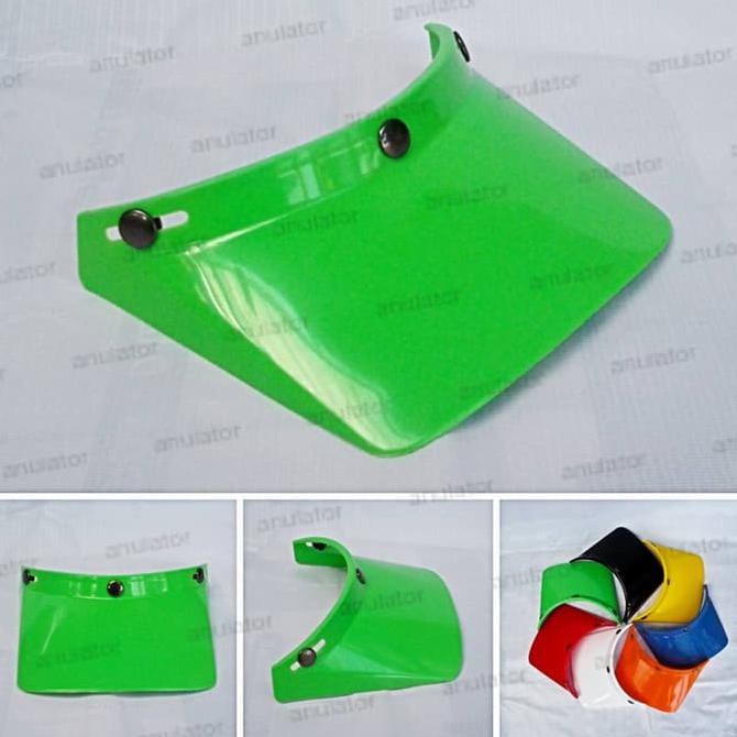 Topi Pet FINO Panjang Helm Classic Bogo Retro Vespa Cakil Cross HIJAU