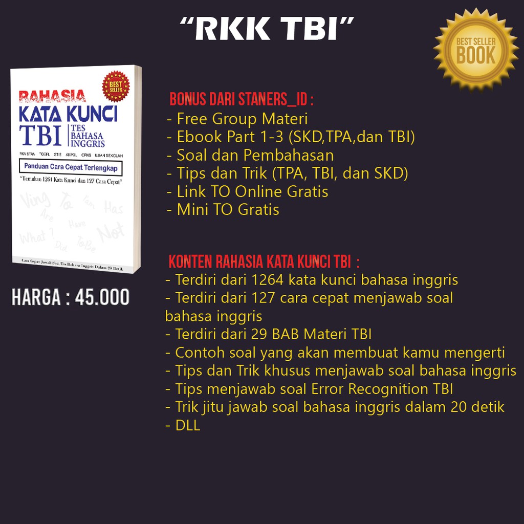 Rkk Tbi Rcc Tpa Rsskd 2021 Masuk Stan Kedinasan Cpns Paket Buku Stan Usm Pknstan Dan Bimbel Shopee Indonesia