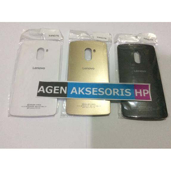 TERBARU BACK CASE LENOVO VIBE K4 NOTE A7010 TUTUP BELAKANG HP / HOUSING COVER - HITAM TERJAMIN