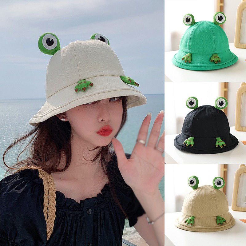 Felicelife Topi Harry Styles Frog Bucket Hat - Topi Katak Kodok Harajuku