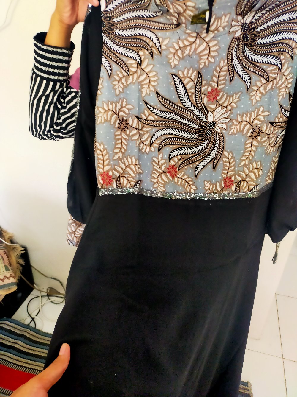 Maura Couple - Sania Ruffle Batik Couple Ori Ndoro Jowi Garansi Termurah Shopee - Batik Modern Solo