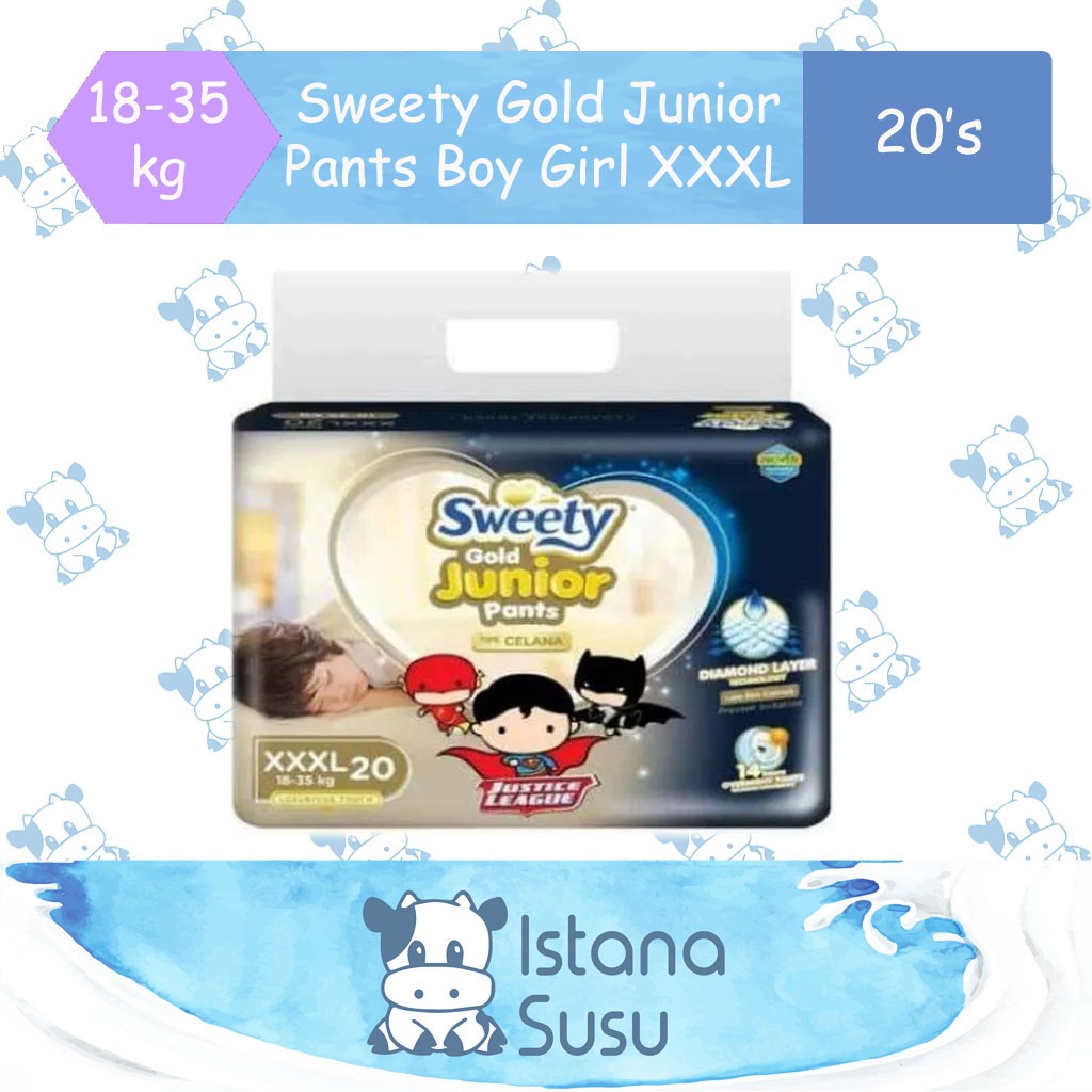 Sweety Gold Junior Pants XXXL 20