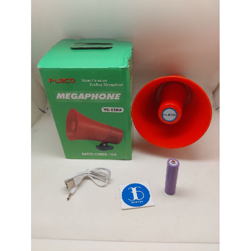 Megaphone Fleco YC-138U - Pengeras Suara Fleco YC 138U Megaphone