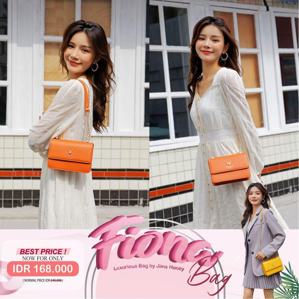 Jims Honey Fiona Bag Tas Selempang Wanita Murah Import Sling Cewek Casual Pesta Fashion Jimshoney