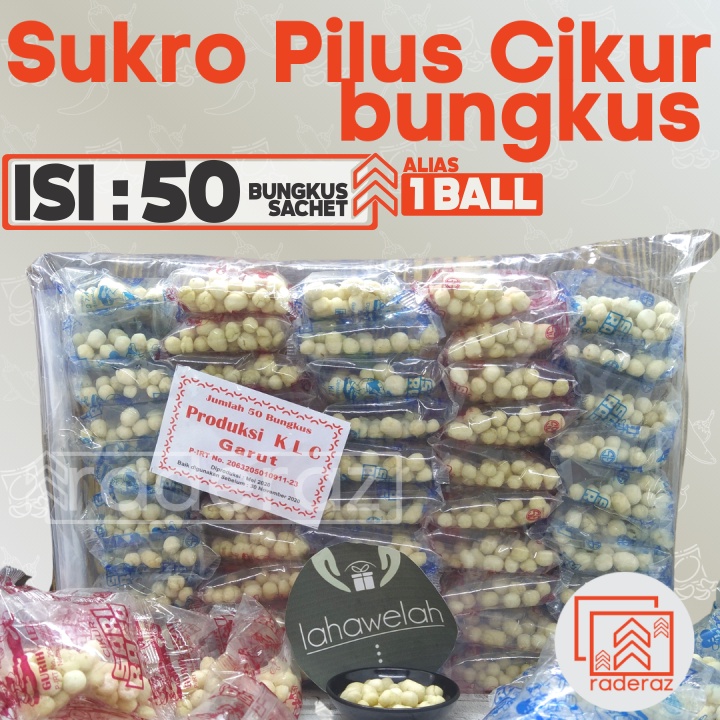 

50pcs sukro CIKUR BALL bungkus Sari Rasa Garut untuk Toping Baso Aci Cuanki Seblak by RADERAZ (bisa GROSIR bisa COD)