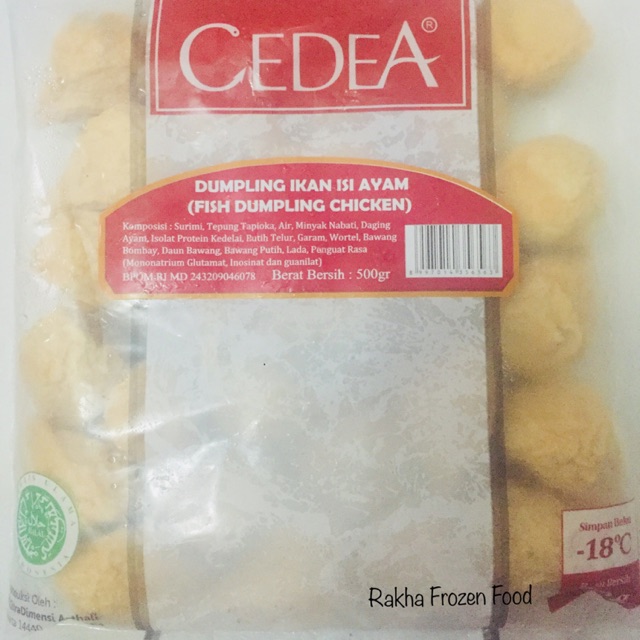 

Dumpling Ikan Isi Ayam Cedea