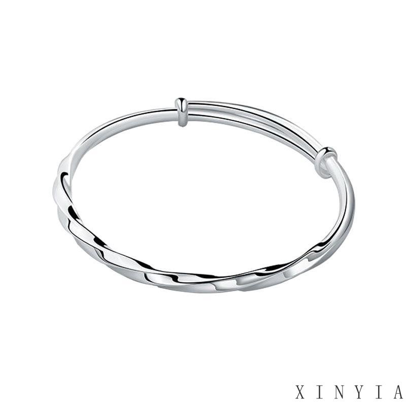 Gelang Titanium Wanita Anti Karat Adjustable Tahan Lama Untuk Wanita/Anak