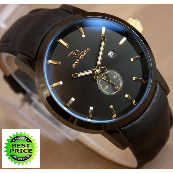 Sale Ripcurl Detroit Leather New Kaos Polos Cotton Combed 30S Long Sleeve (Lengan Panjang) Size Xl B