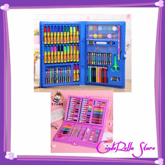 

Promo Colouring Set 86 Pcs Pensil Crayon Cat Alat Mewarnai Stationery Gambar Hemat