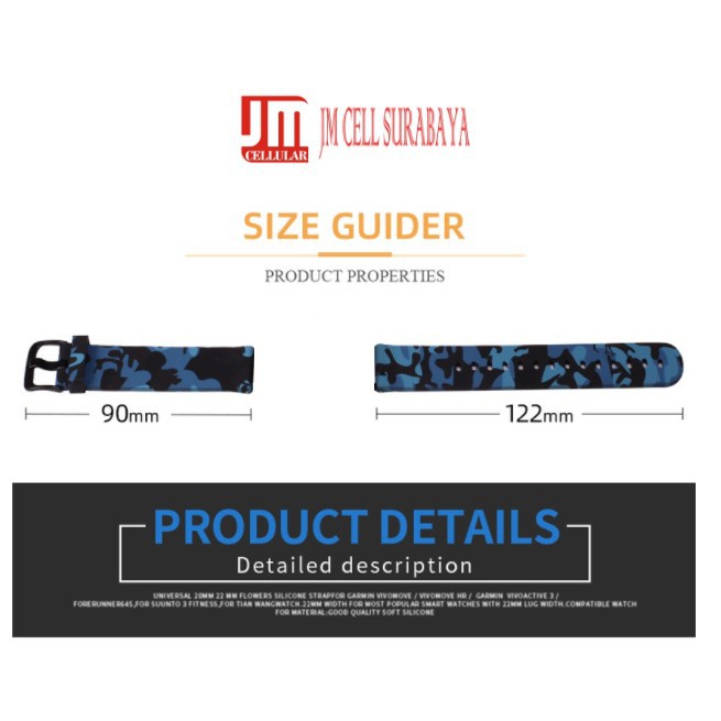 Strap Digitec Pulse / Runner - Tali Jam Tangan Camo Army Camoflauge