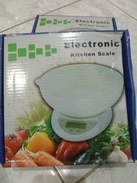 1kg Muat 4pc Timbangan Dapur Digital + Mangkok