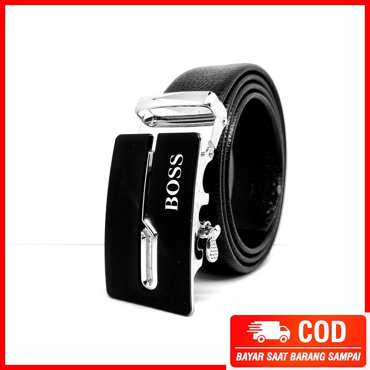 Ikat Pinggang Pria Bally Sabuk Cowok Keren Casual - Navy Blue YX169 Gesper Ikat Pinggang Sabuk Kulit