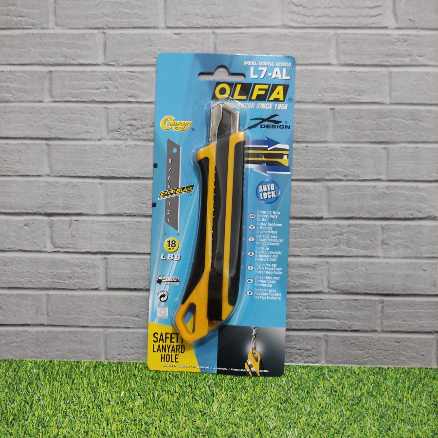 

Olfa L7-AL Pisau Cutter 18mm Snap-Off Blade Cutter L-7-AL Olfa Japan