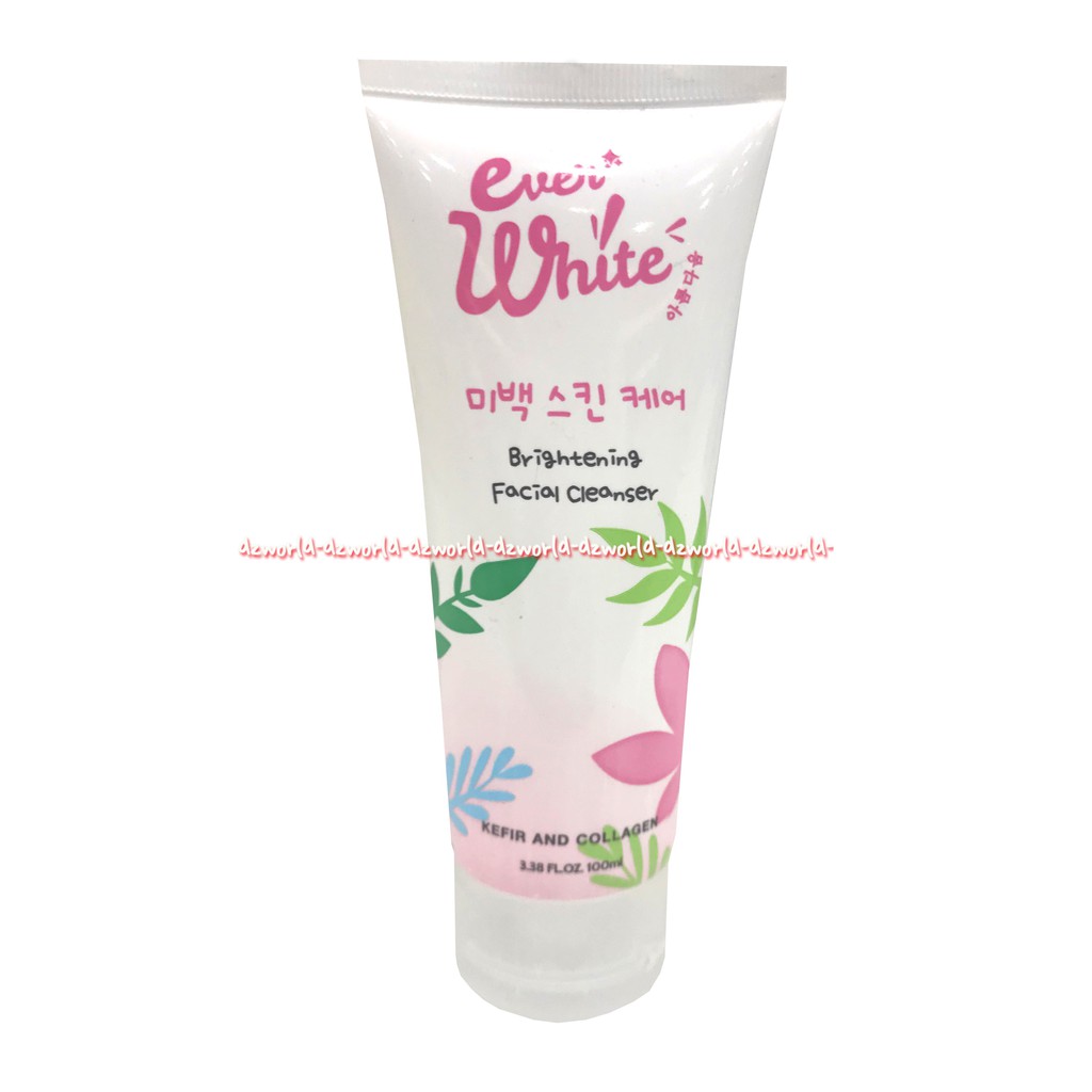 Ever White Brightening Facial Cleanser 100ml Facial Wash Sabun Muka Everwhite