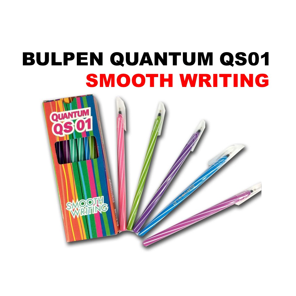 

TERMURAH!! PULPEN BULPEN BALLPOINT QUANTUM QS-01 SMOOTH WRITTING