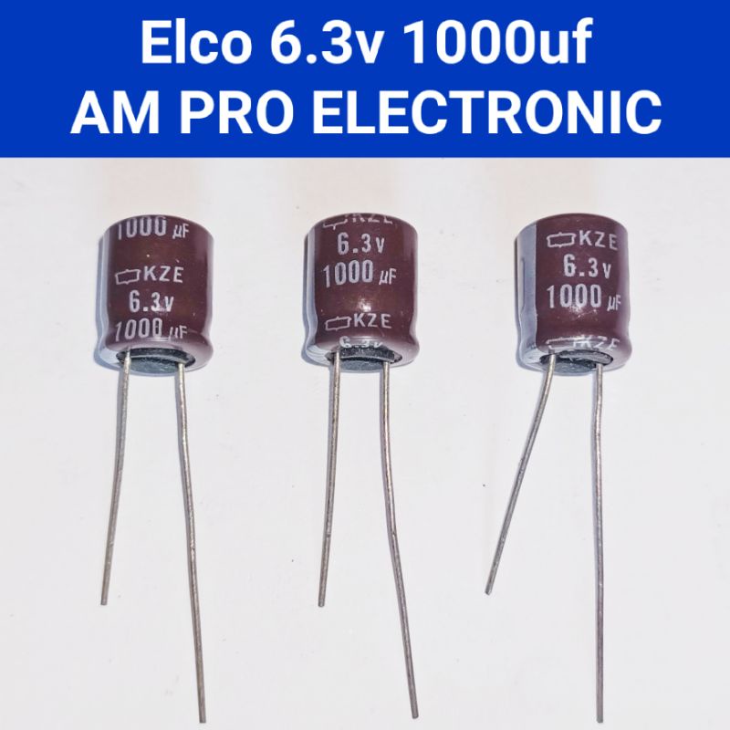 Elco 6.3v 1000uf Elko 1000uf 6.3v Coklat Ori