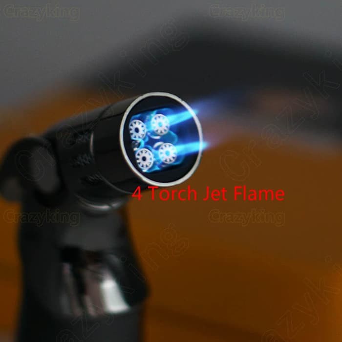 Termurah Cohiba Korek Api Torch Lighter 4 Jet Flame Gas Butane - COB-659 Kualitas bagus I Produk