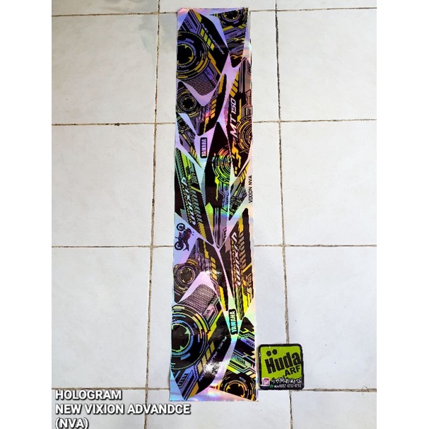 (COD) STRIPING HOLOGRAM VARIASI NEW VIXION ADVANCE NVA LIS STRICKER DECAL HOLOGRAM NVA VIXION NEW AD