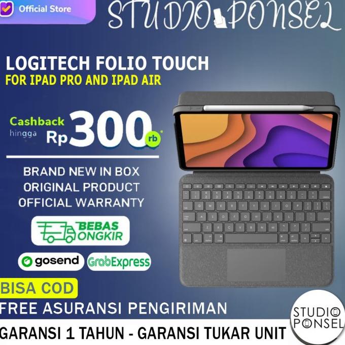 Logitech Folio Touch For Apple iPad Pro 11 12 2020 / 2018 / iPad Air 4