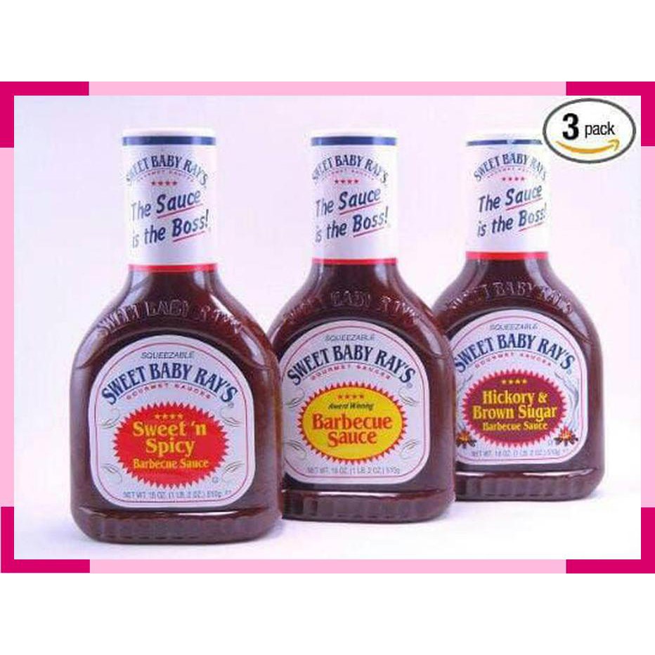 

Sweet Baby Rays Barbecue Sauce Set Isi 3 Saus Bumbu BBQ Import USA