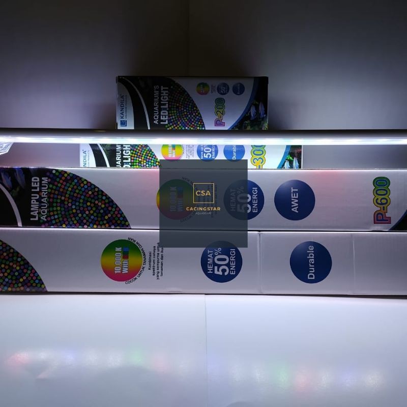 LAMPU LED AQUARIUM AQUASCAPE KANDILA P-600 P600 60-70cm 13w