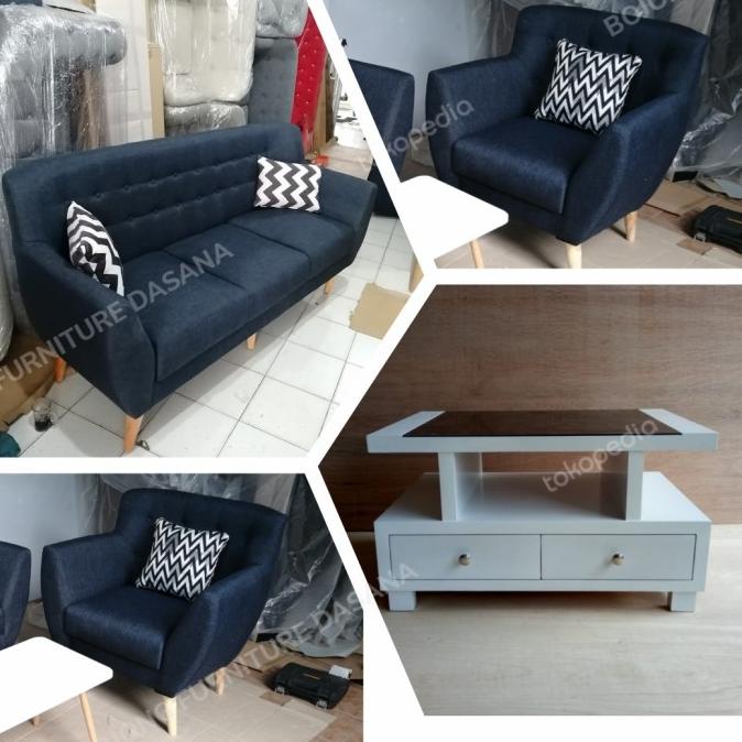 SOFA RETRO MINIMALIS 311 +MEJA SXGDS6354