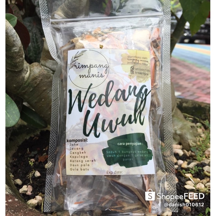

Wedhang uwuh siap seduh Rimpang manis 5 sachet