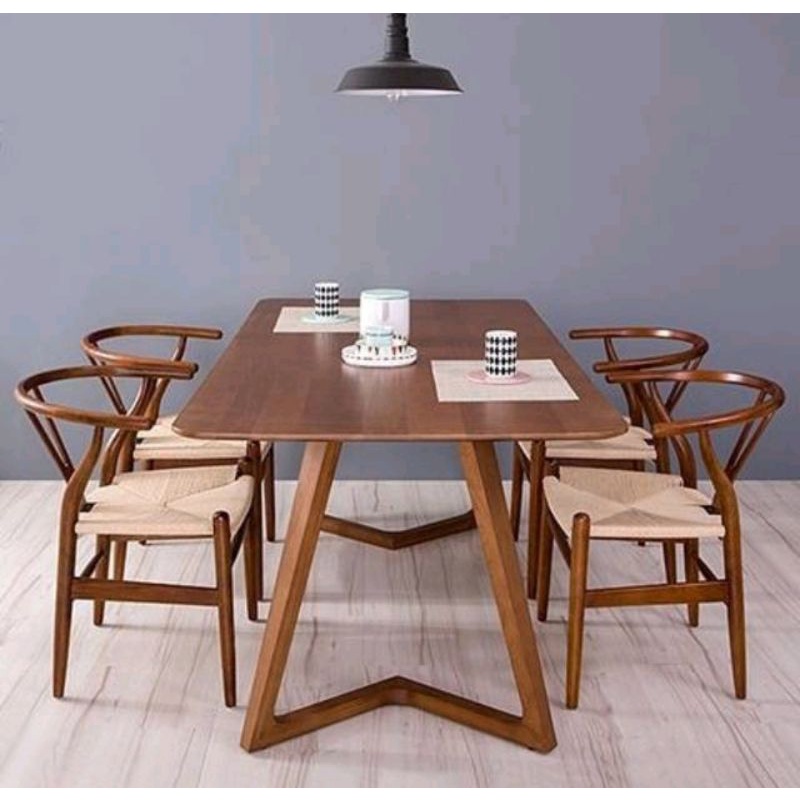 MEJA MAKAN CAFE ROTAN KAYU JATI | KURSI MEJA MAKAN ROTAN CAFE FURNITURE JATI | KURSI CAFE RORAN MEUB