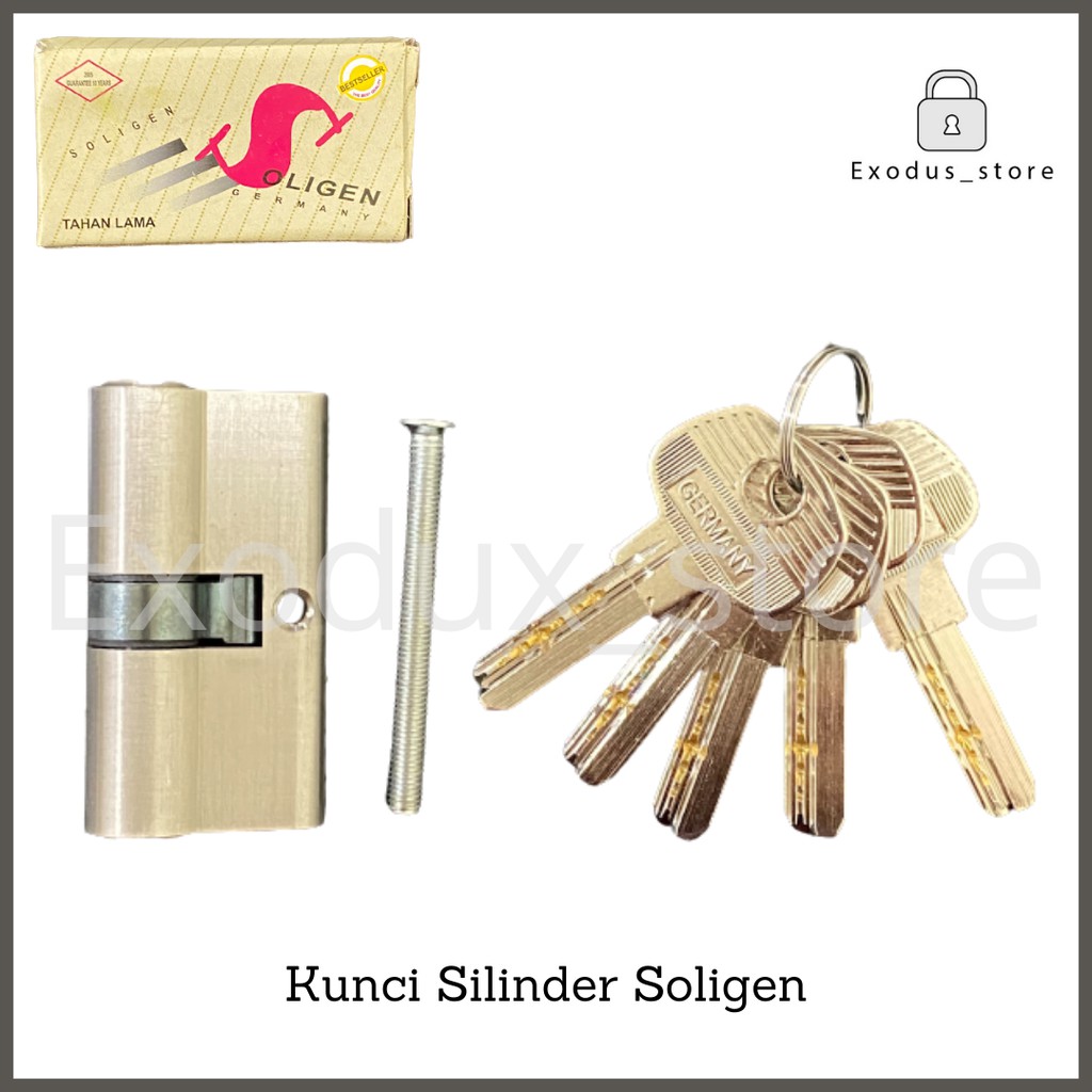 Silinder kunci pintu rumah besar / cylinder kunci SOLIGEN SN - 5 pcs anak kunci