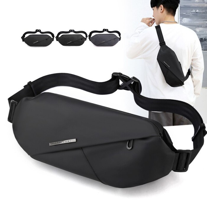Tas Waist Bag Selempang Pinggang dada Crossbody HAOSHUAI Waterproof