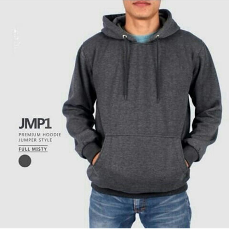 NATURAL HOODIE || HOODIE PRIA DAN WANITA || 12 WARNA #NH-Abu Tua