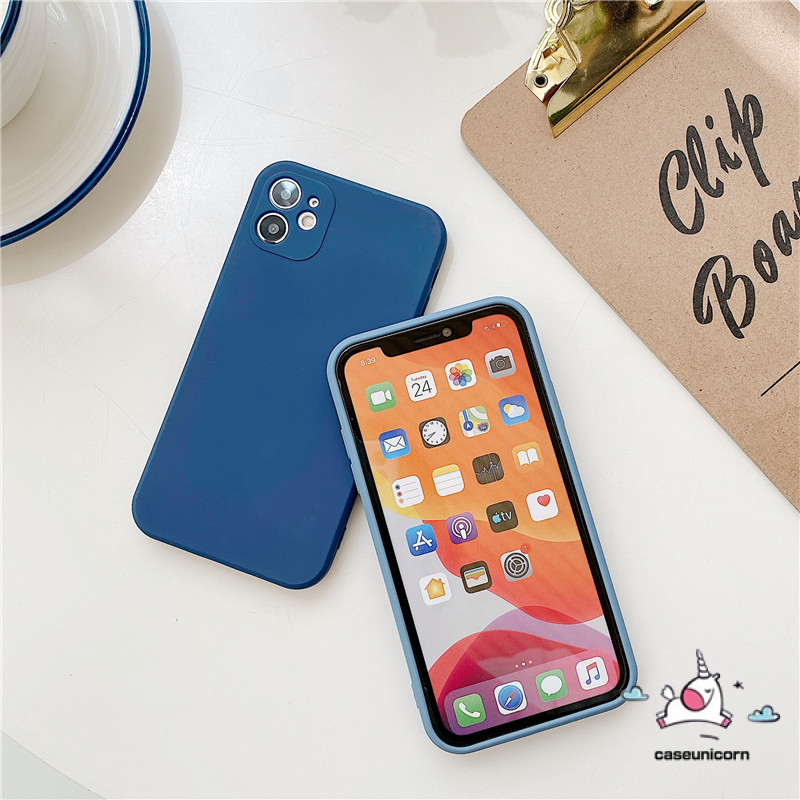 Soft Case Silikon Tpu Warna Permen Polos Untuk Iphone 12 11 8 7 6 6s Plus X Xs Se 11 12 Pro Max 12