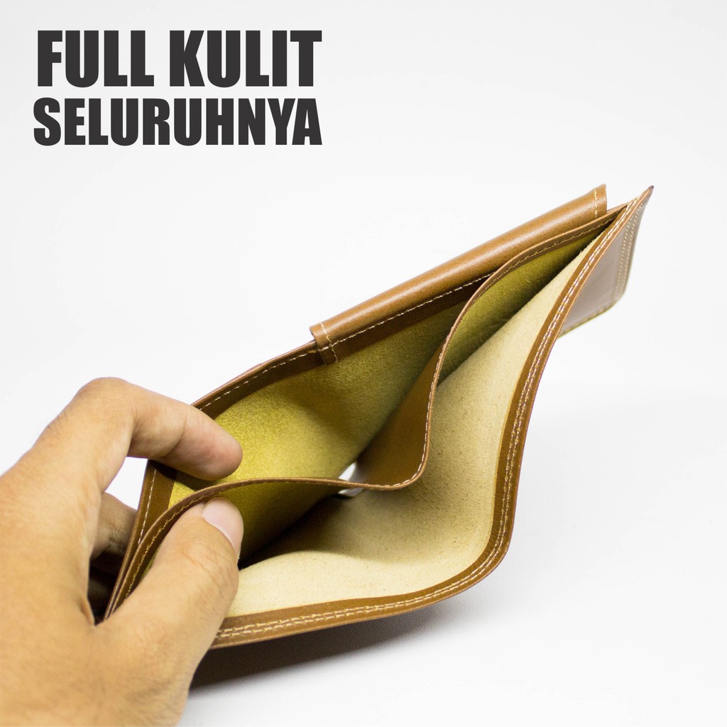 Dompet Kulit Asli Full Kulit Seluruhnya - Tanpa Kain Furing