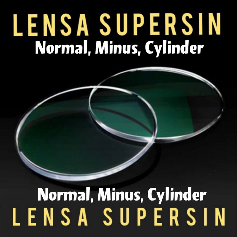 LENSA CRMC SUPERSIN ANTIRADIASI || Lensa Normal, Minus(-), Cylinder, +Plus(Baca)