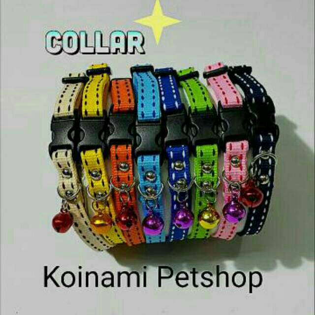 KALUNG GARIS EDOTH / collar kucing anjing / tali / lonceng / cat dog / pet / acc hewan