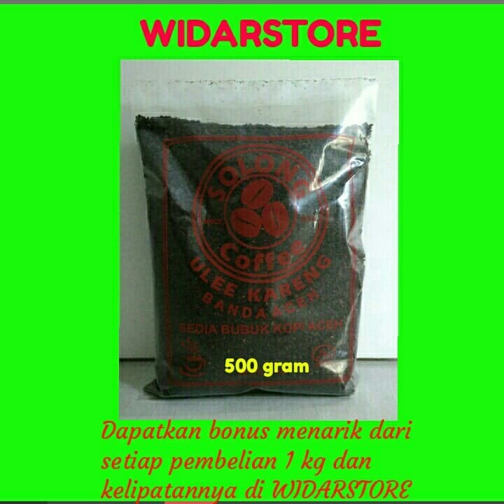 

Kopi aceh bubuk kasar/kopi solong logo merah 500 grm