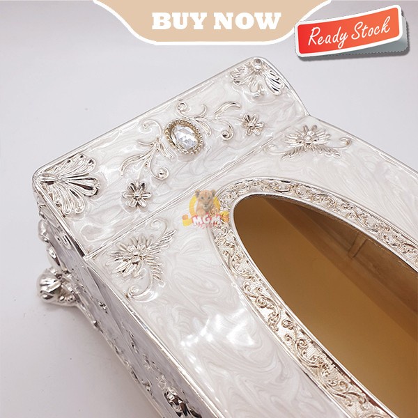 LUXURY Metal Klasik Tempat kotak tisu Tissue Box Classic Berat