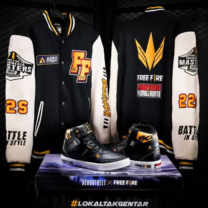 [Limited] AEROSTREET X FREE FIRE | AEROSTREET FF | HOOPS FREE FIRE | VARSITY FREE FIRE