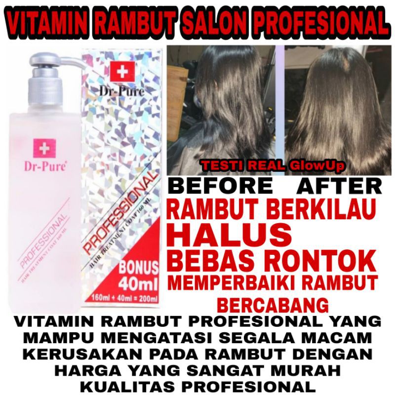 DR PURE PROFESIONAL SERUM VITAMIN RAMBUT 200ML ORIGINAL BPOM