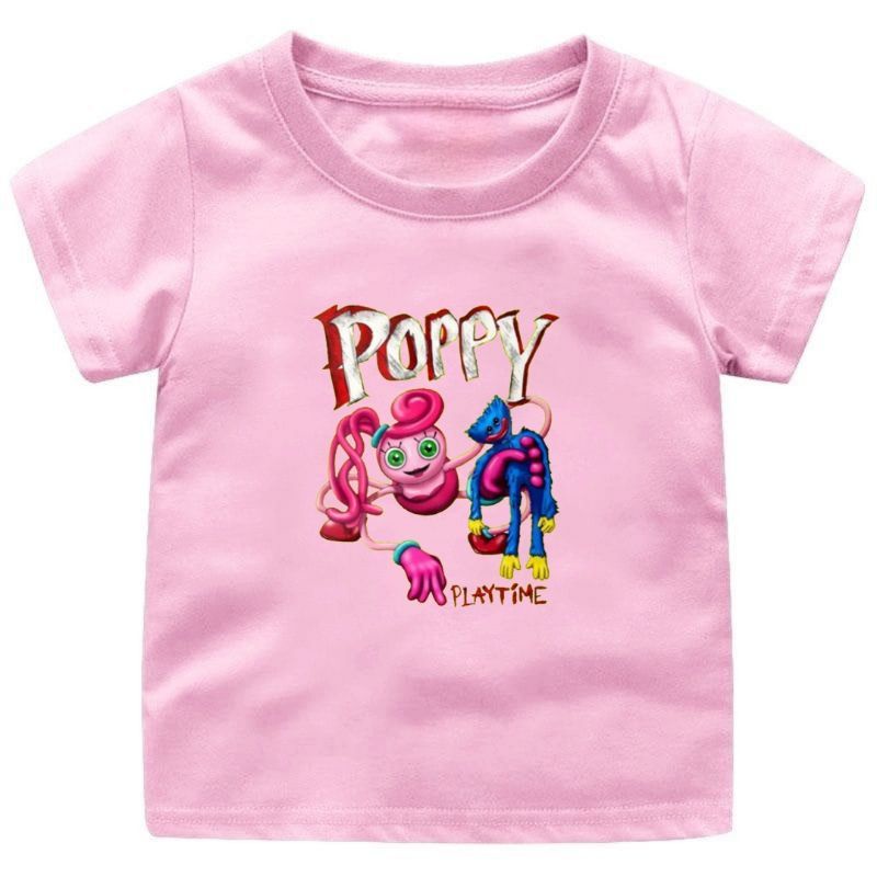 Baju Kaos Atasan anak CEWEK-COWOK  HUGGY WUGGY POPY PLAY TIME 1-12Tahun UKURAN S.M.L.XL.2XL.3XL