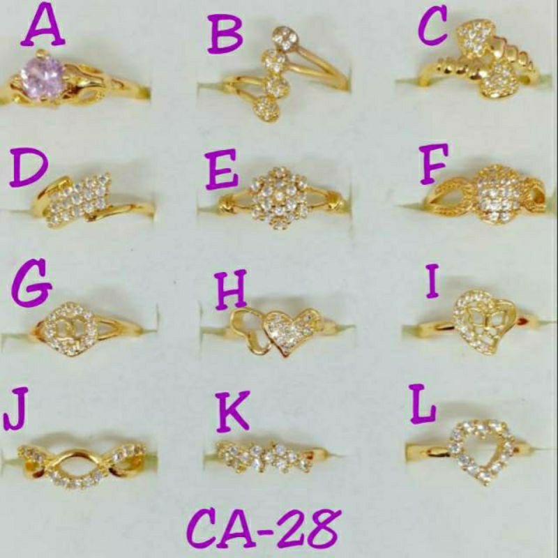 Cincin Anak Mickey Full Permata Xuping Lapis Mas All size