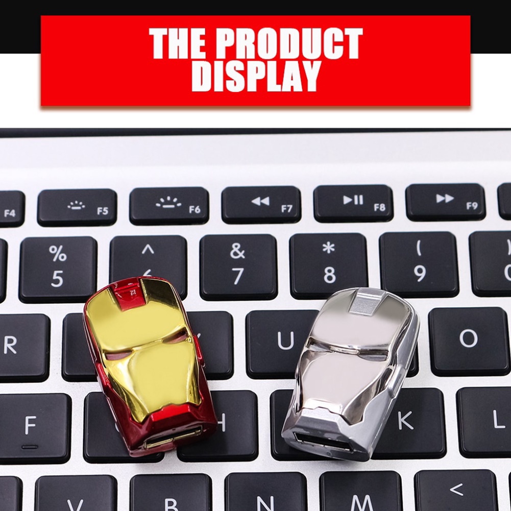 Huluboy Flashdisk USB 2.0 512GB 1TB 2TB Bentuk Iron Man