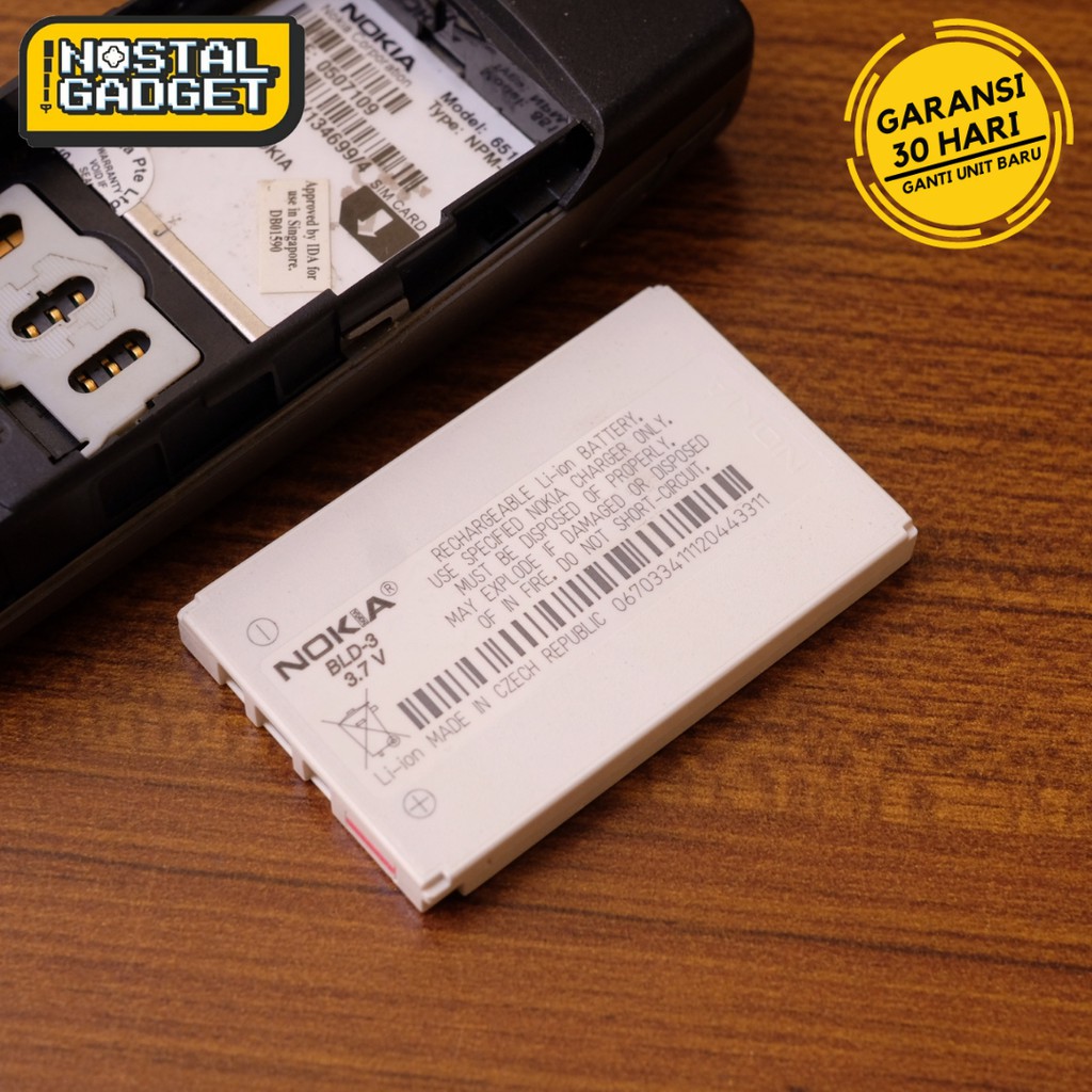 Baterai Nokia BLD-3 BLD3 Original . Baterai Nokia 8210 8250 6510 8310 3300