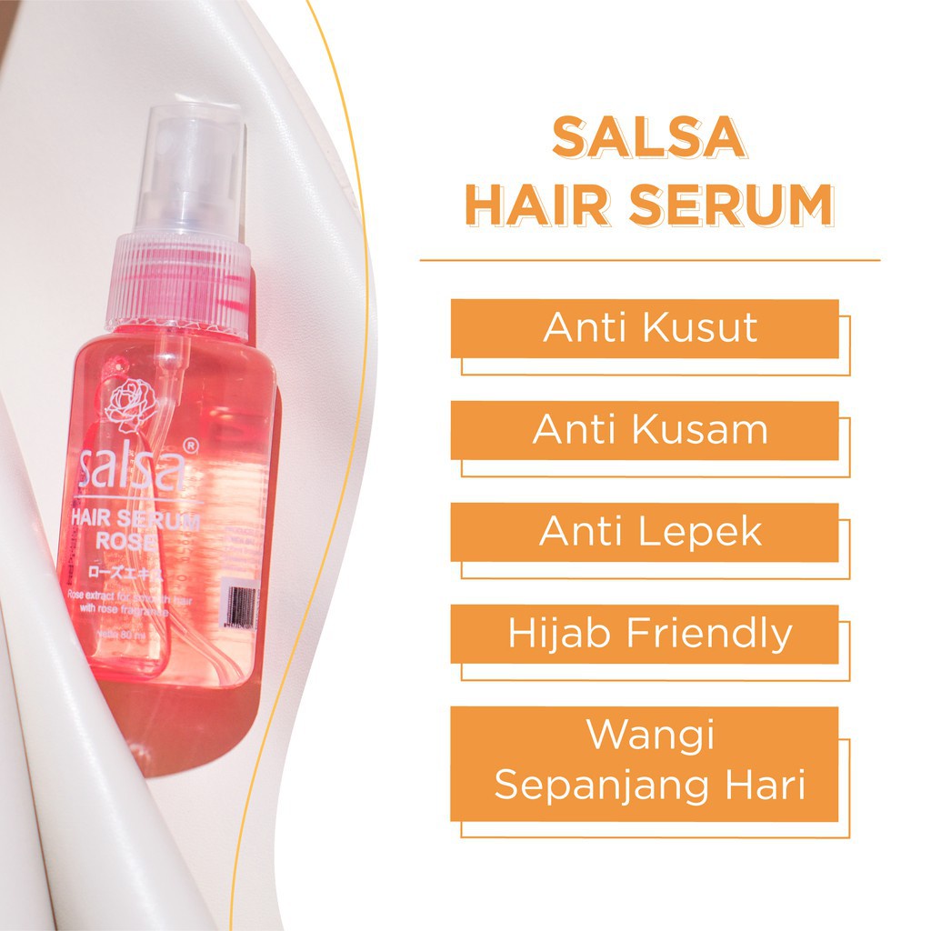 SALSA Hair Serum Rose / Keratin Repair / Growth 80ML