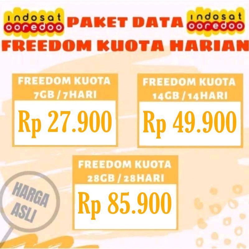 FREEDOM KUOTA HARIAN INDOSAT