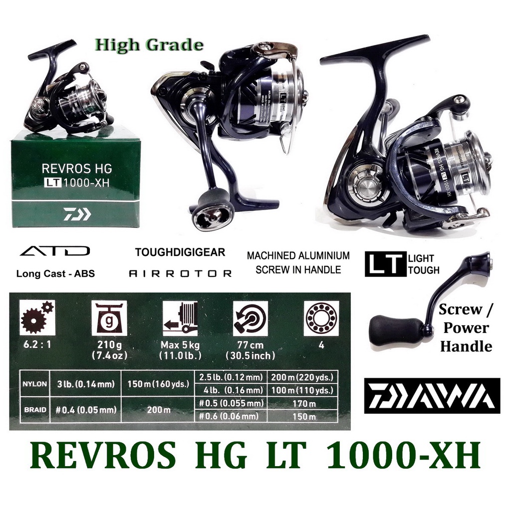 Reel Daiwa REVROS HG LT Power Handle