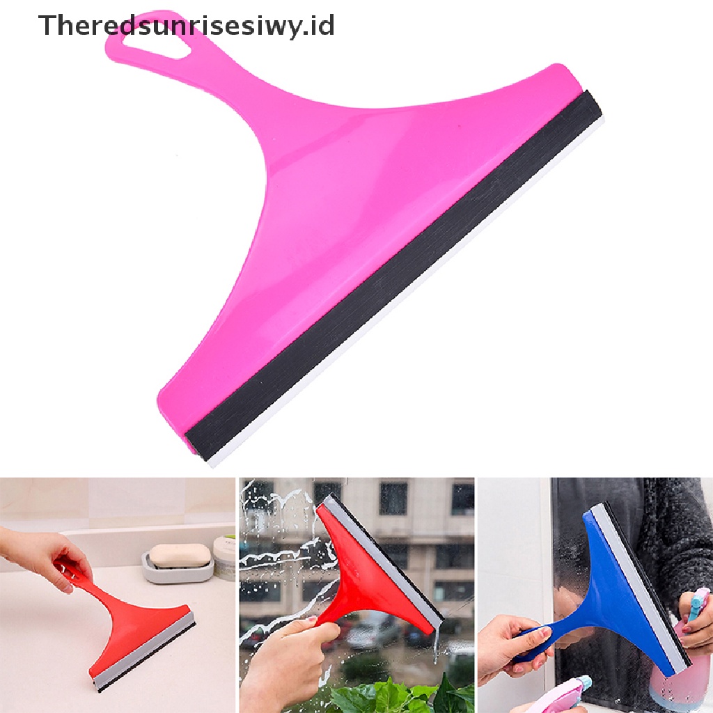 (Theredsunrisesiwy.Id) Squeegee Wiper Pembersih Kaca Jendela Mobil / Cermin Kamar Mandi / Rumah