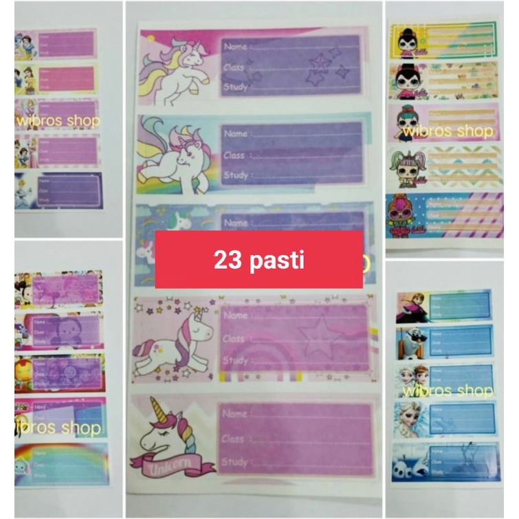 

unicorn stiker nama