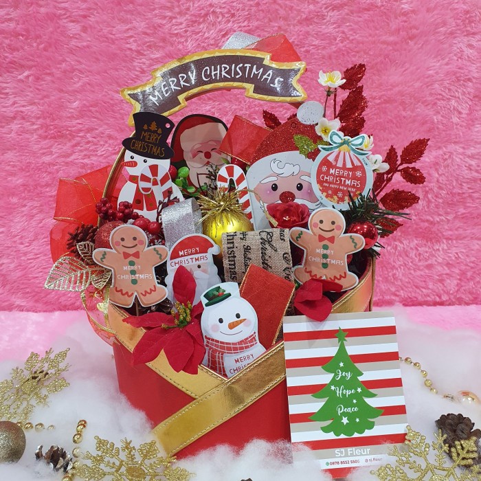 

Paket dekorasi hampers natal christmas parcel hadiah 17